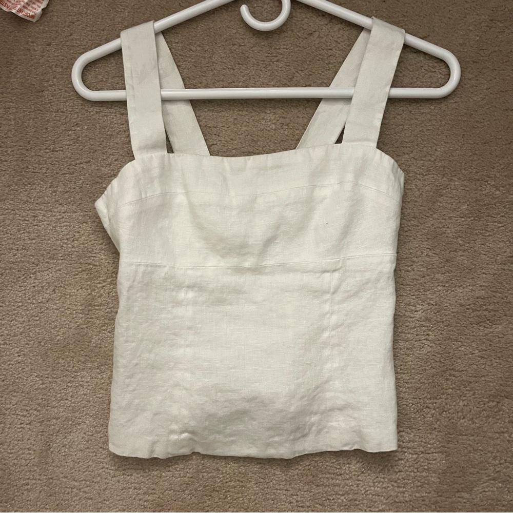 Darci linen top reformation